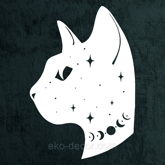 Декоративне настінне 3D Панно «Кіт» Декор на стіну з об'ємом Київ - фото 9