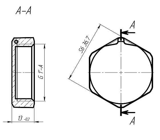 Заглушка 1″В латунна під пломбу LC501P OPTIMUM (000030959) Київ