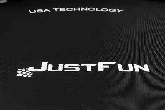 Батут дитячий Just Fun 140 см Black із захисною сіткою для дітей Київ