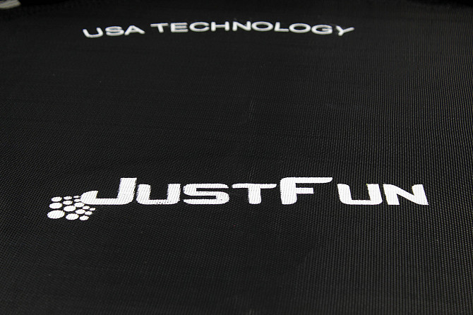 Батут дитячий Just Fun 140 см Black із захисною сіткою для дітей Київ - фото 6