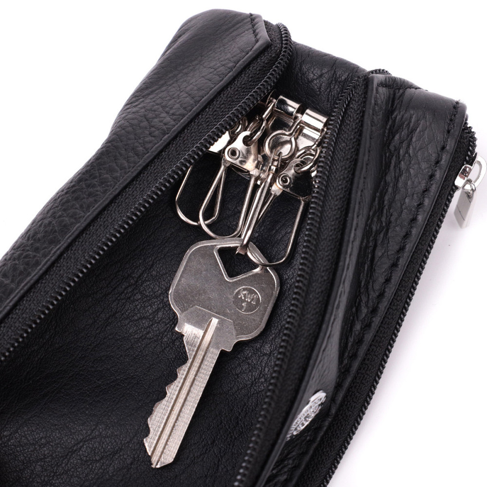 Универсальная ключница из натуральной кожи ST Leather 22511 Черный Киев - изображение 7