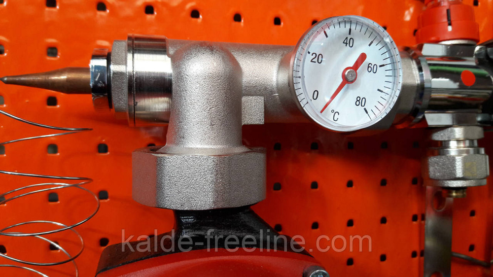 Колектор для теплої підлоги "Koer" в зборі без насоса на 11 контурів Харків - фото 4