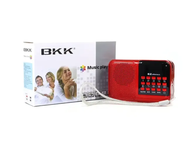Радіоприймач USB/MP3 BKK S61 3вт, з виходом на навушники, картридер для TF, акумулятор або мережа 22 Київ - фото 1