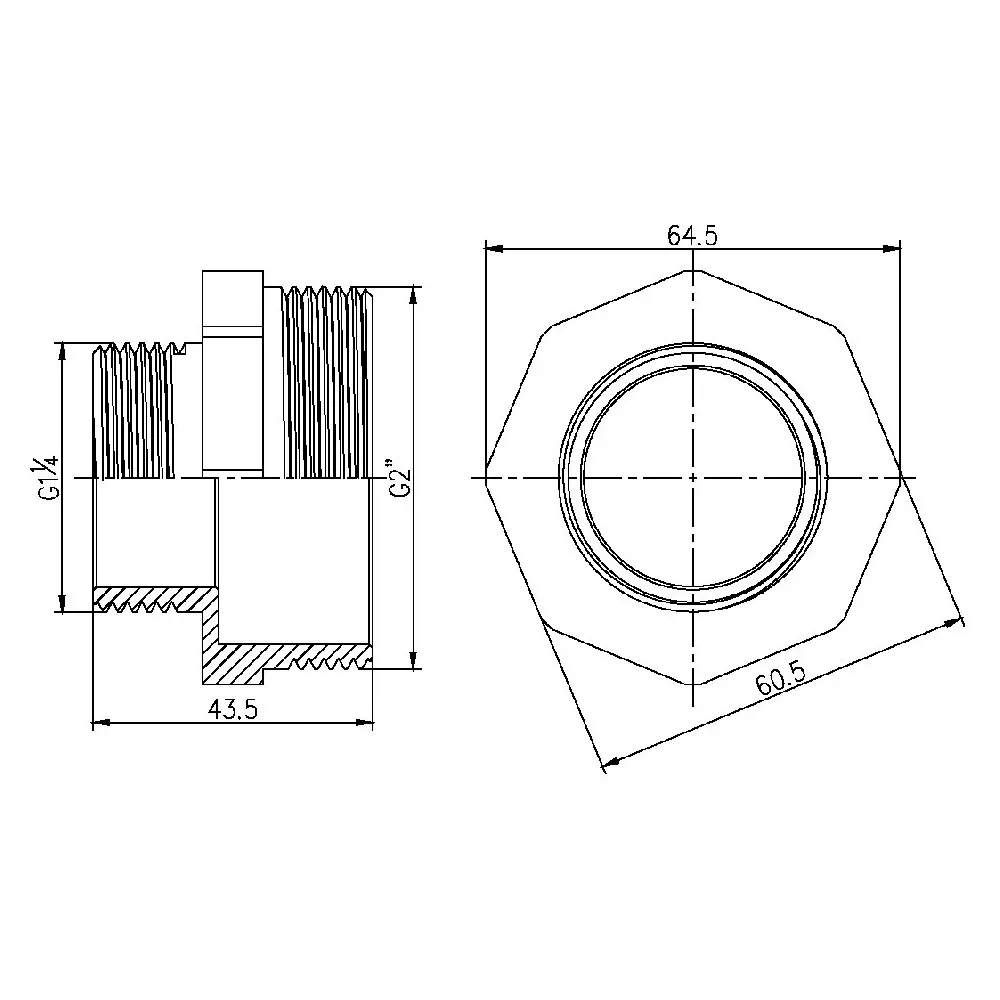 Ніпель редукційний Thermo Alliance Forte 2" 1/4 SF3595032 Київ - фото 9
