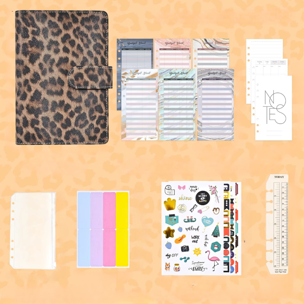 Блокнот-планер для финансов формат А6,планер бюджета и хранения денег,органайзер леопардовый Каменец-Подольский - изображение 8