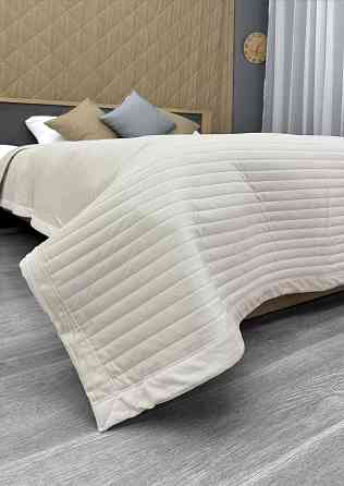 Покрывало велюровое King Size 220х240 см цвет бежевый (85-213) Киев