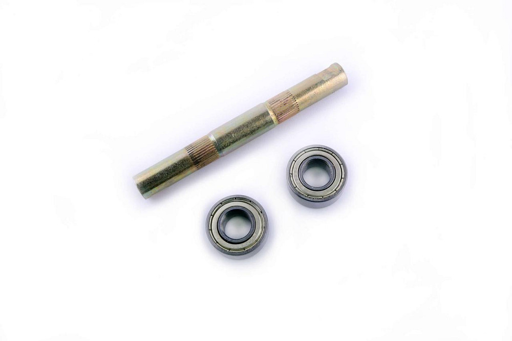 Ось каретки велосипедная (клин) (L-141mm) (+ 2 подшипника 80902-ZZ) (mod:УКРАИНА) Мукачево - изображение 1
