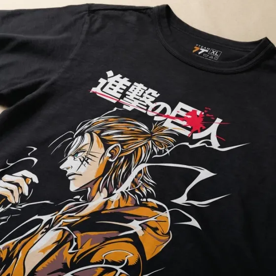 Футболка для подростка мальчика с принтом Атака Титанов Эрен Егер 2 Размер 160 Anime10680 Днепр