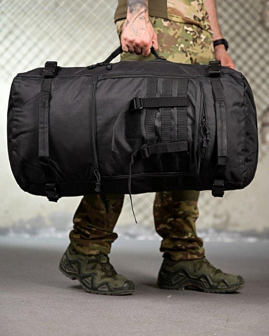 Тактичний рюкзак-баул X-TACTICAL black ПП4724 Одеса - фото 2