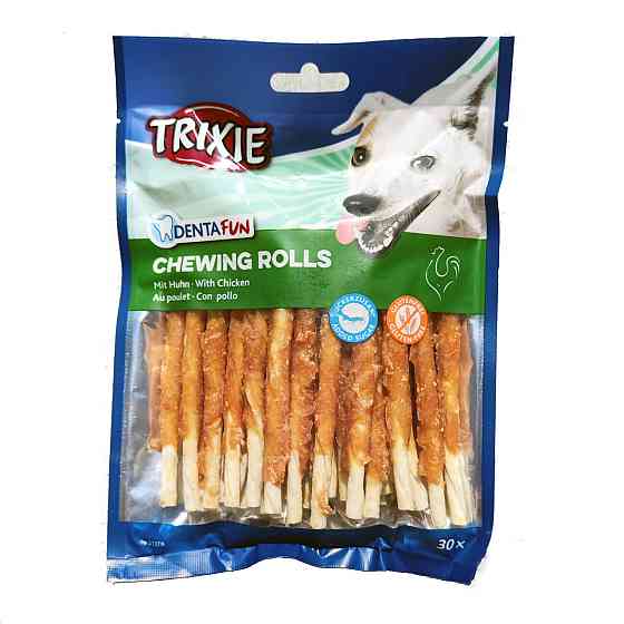 Ласощі для собак Trixie (TX-31378) DentaFun жувальні палички для чищення зубів собак з куркою 12 см (30 шт / 240 г) Вінниця