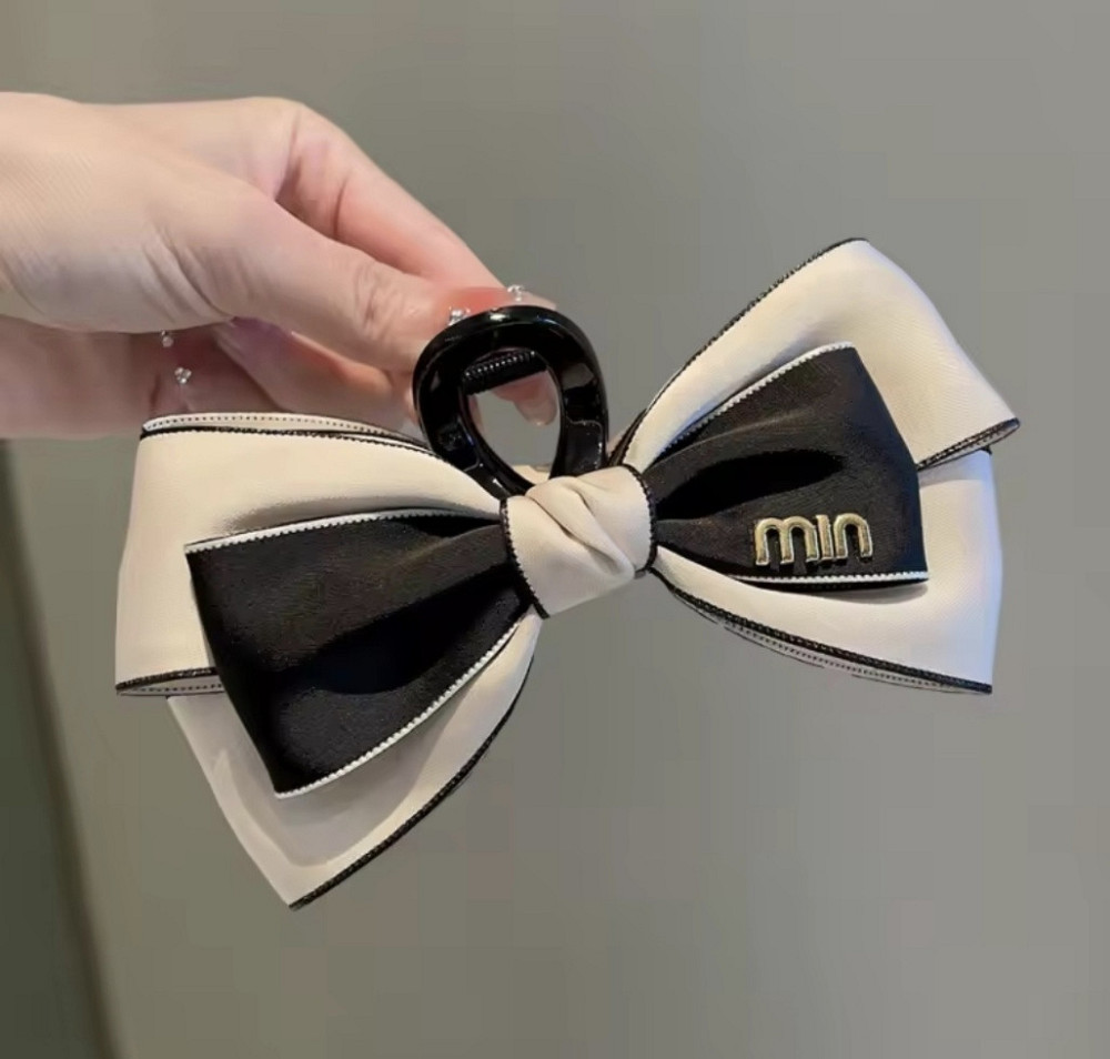 Заколка-крабик бант Білий Сміла - фото 4