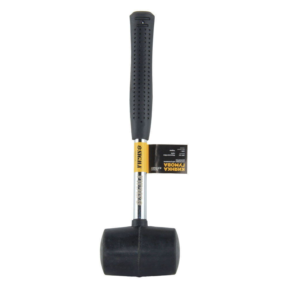 Sigma Киянка резиновая чёрная 225г металлическая обрезиненная рукоятка SIGMA (4317461) Коломия - фото 2