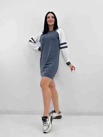 Спортивное платье из двунитки Sesilia 42-44, Графит Киев