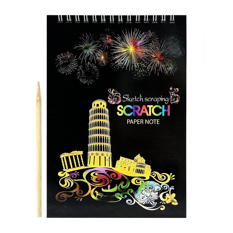 Скретчбук "Europe" 20-0915-WH-1 на спіралі, 10 аркушів, 14х20 см Вінниця - фото 1