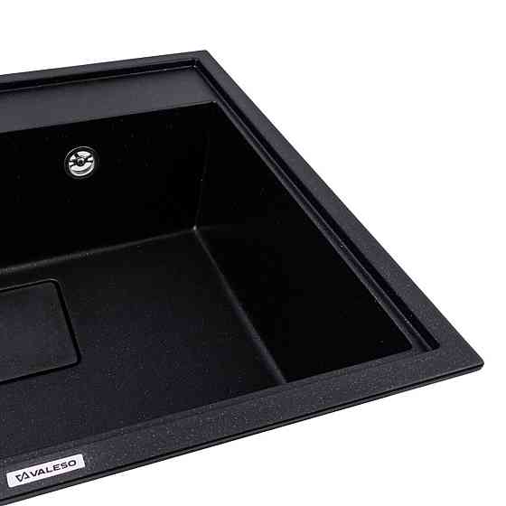 VALESO Гранітна мийка VALESO SHERLIT 6050 матова Чорний металік Киев