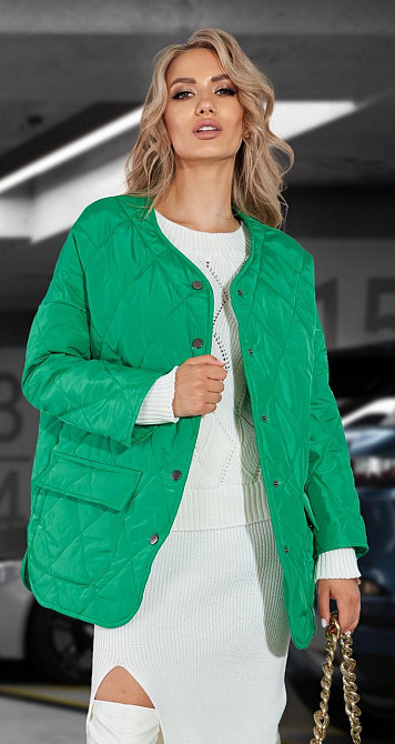 Стьобана куртка з накладними кишенями (42) Київ - фото 1