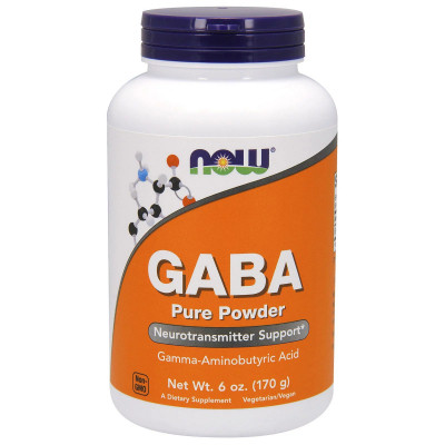 Амінокислота Now Foods GABA (гамма-аміномасляна кислота), Порошок, 170 гр (NOW-00215) Вінниця - фото 1