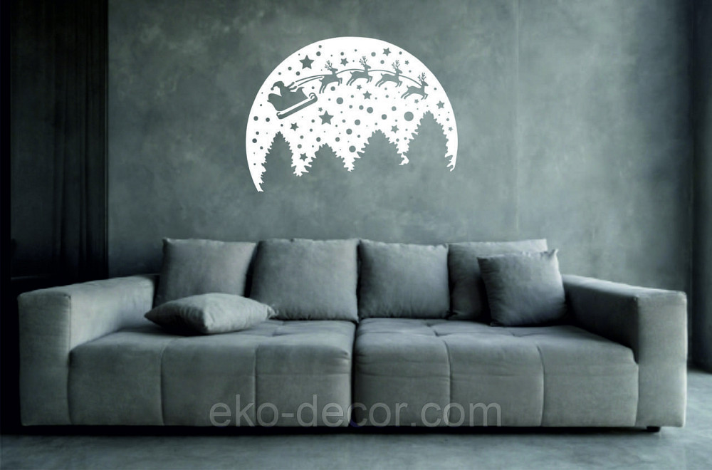 Декоративное настенное Панно «Новый год», Декор на стену 110*80 см, Белый Киев - изображение 6