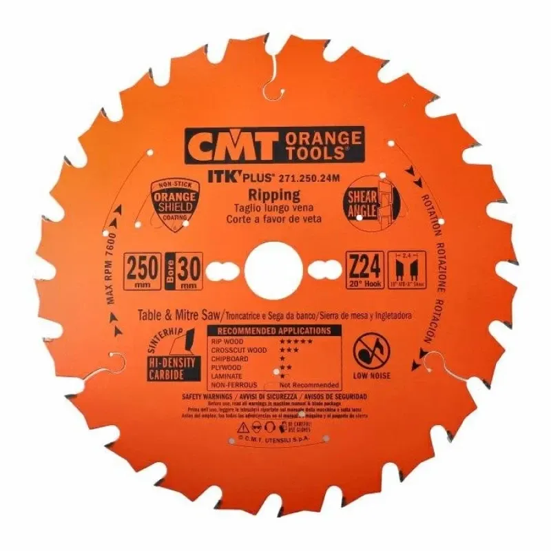 Пильный диск по дереву CMT 250x30x24z K2.4/1.6 (271.250.24M) Одесса - изображение 1