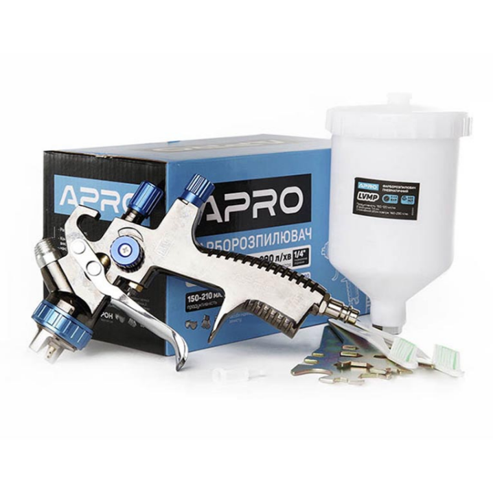 Фарборозпилювач LVMP d1,4мм з верх.бачком пластик 600мл APRO Житомир - фото 4
