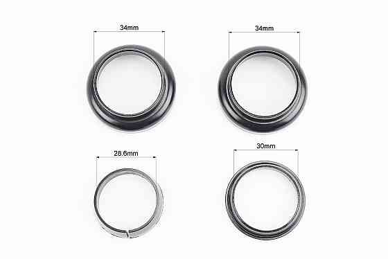 Кермова колонка 1-1/8" (34/28,6x34/30) безрізьбової вилки, чорні KL-B207 Київ