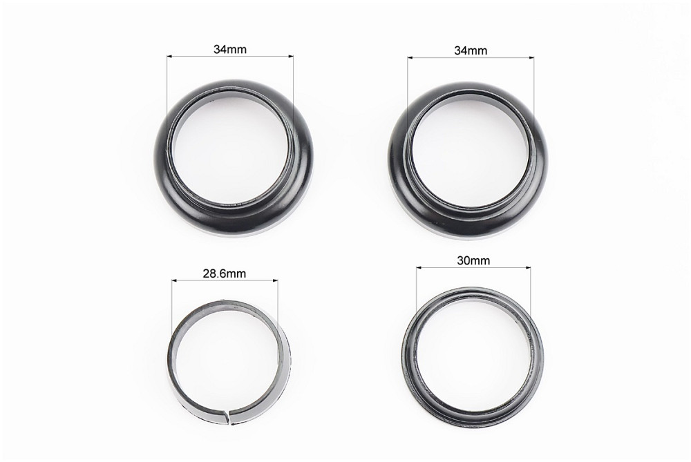 Кермова колонка 1-1/8" (34/28,6x34/30) безрізьбової вилки, чорні KL-B207 Київ - фото 3