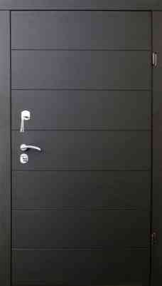 Форт-М Дверь уличная 3х контурная! Модель Трио-Горизонталь, цвет Венге темный горизонт Киев