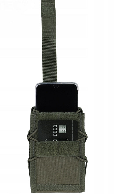 Тактичний Підсумок для смартфона та документів із системою Molle та ременем Mil-Tec від Sturm (13492001) Olive Нововолинськ - фото 9