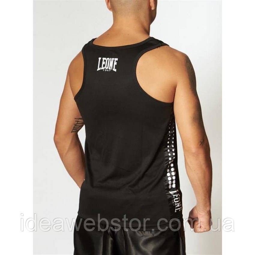 Майка боксерська Leone Boxe Black спортивна тренувальна чоловіча для боксу ММА фітнесу та спортзалу чорна L Київ - фото 4