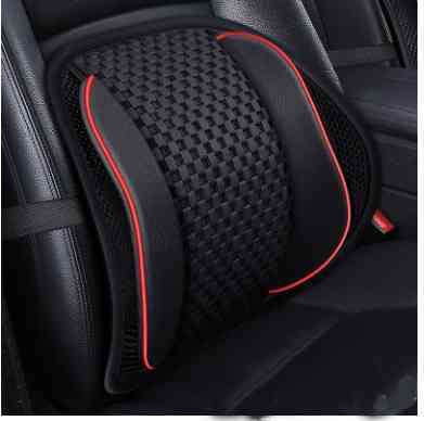 Упор для спини накидка з ДИХАЮЧИМ переплетінням на сидіння в авто, офісне крісло, ортопедичний з НАКЛАДКАМИ Кременчук