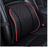 Упор для спини накидка з ДИХАЮЧИМ переплетінням на сидіння в авто, офісне крісло, ортопедичний з НАКЛАДКАМИ