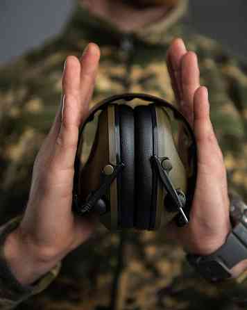 Активні тактичні навушники Tactical 6S oliva П3-0! Київ
