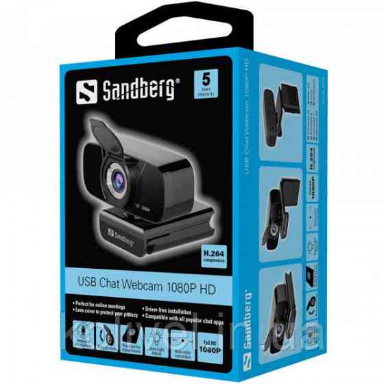 Вебкамера Sandberg Streamer Chat Webcam 1080P HD (134-15) Київ