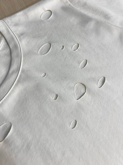 Футболка женская A-N 2528 с порезами one size, белый, one size Киев - изображение 14