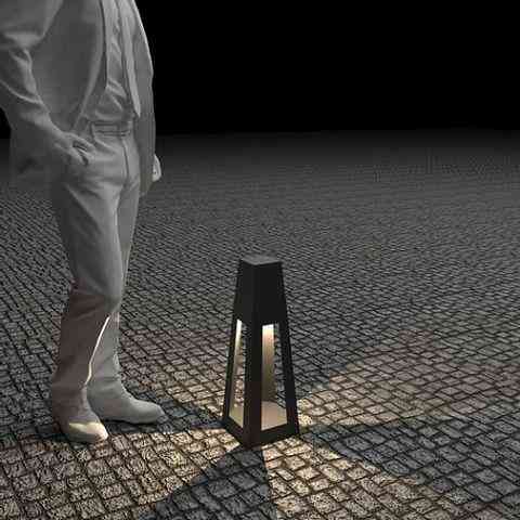 Фонарь тумба с внешним освещением Quan, низкий, черный QN94411 Код: 007969 Ровно