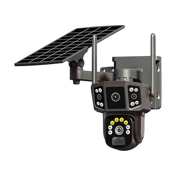 IP PTZ-відеокамера автономна з WiFi та сонячною панеллю 3Mp+3Mp Light Vision VLC-9230WIA/2C3S (Solar) f=4mm, на акумуляторних Київ