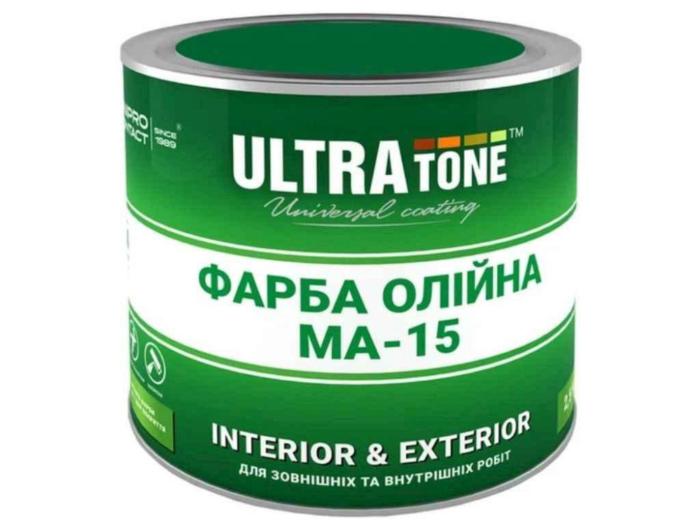 Фарба олійна 2,5кг зелений ТМ ULTRA TONE Київ - фото 1