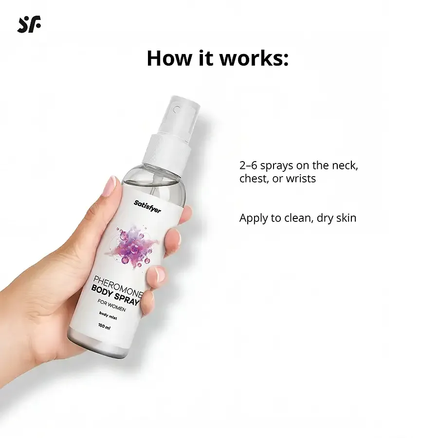 Спрей для тела с феромонами Satisfyer Pheromones Body Spray For Women 150 мл Львов - изображение 4