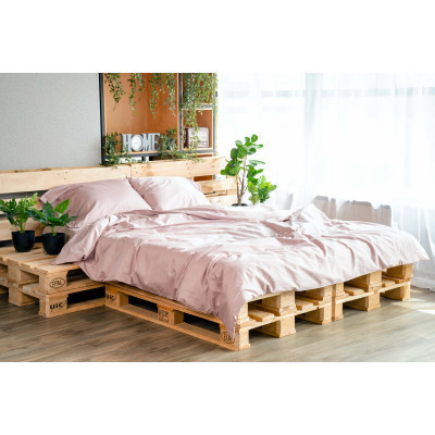 Простирадло Ardesto на резинці Mix&amp;Match сатин 160х200+30 см пудра (ART1620FSP) Вінниця - фото 9