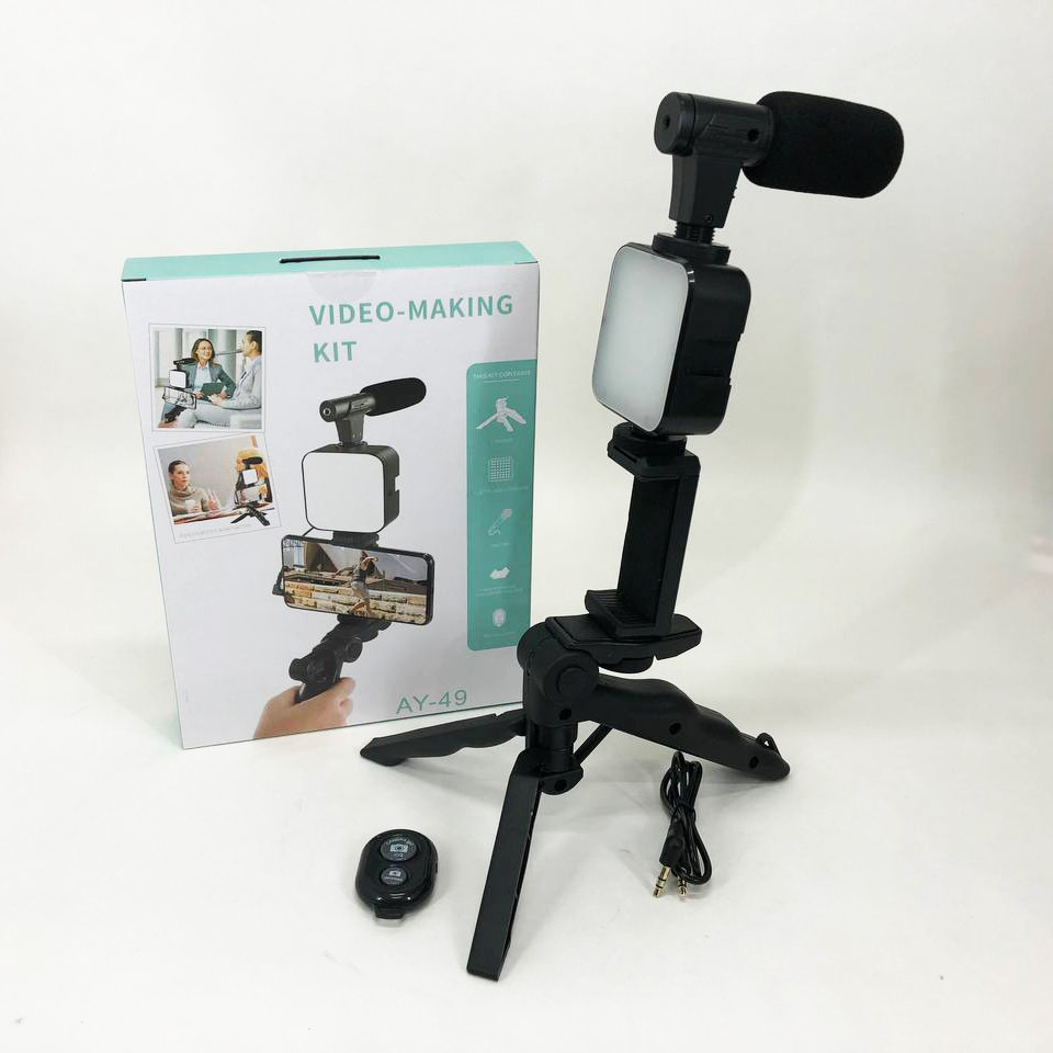 Комплект блогера 4в1, Лампа набор блогера, Проекционная лампа для селфи Кольцевая кольцевю лампу WX-13 Киев - изображение 3