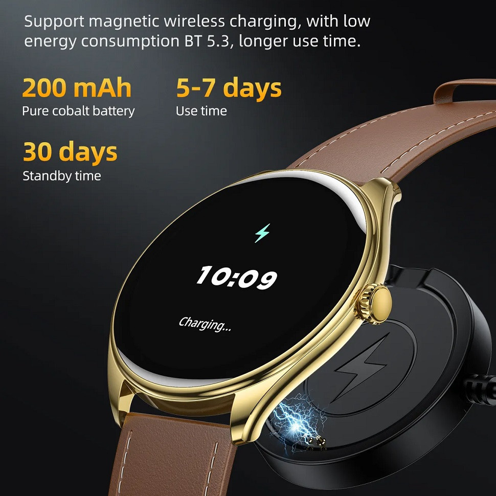 Смарт-годинник HOCO Y22 AMOLED 36mm. 200 mAh. IP67  Black Київ - фото 8