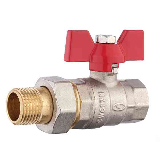 Кран кульовий прямий з американкою SOLOMON 1/2″ ПОСИЛЕНИЙ 1042 Луцк