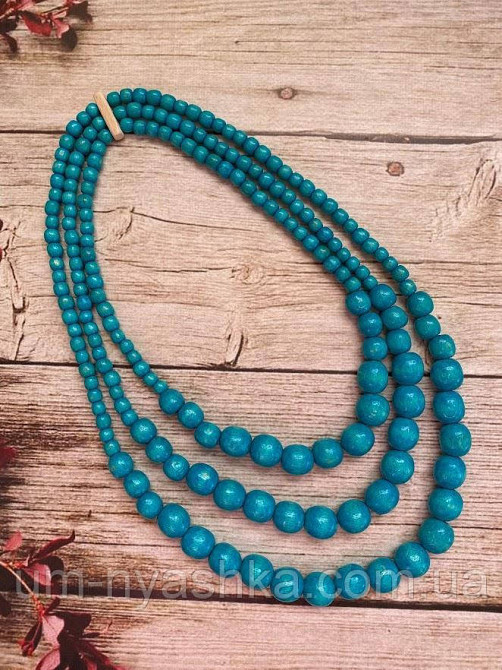 Намисто дерев'яне рожеве Кривий Ріг - фото 4