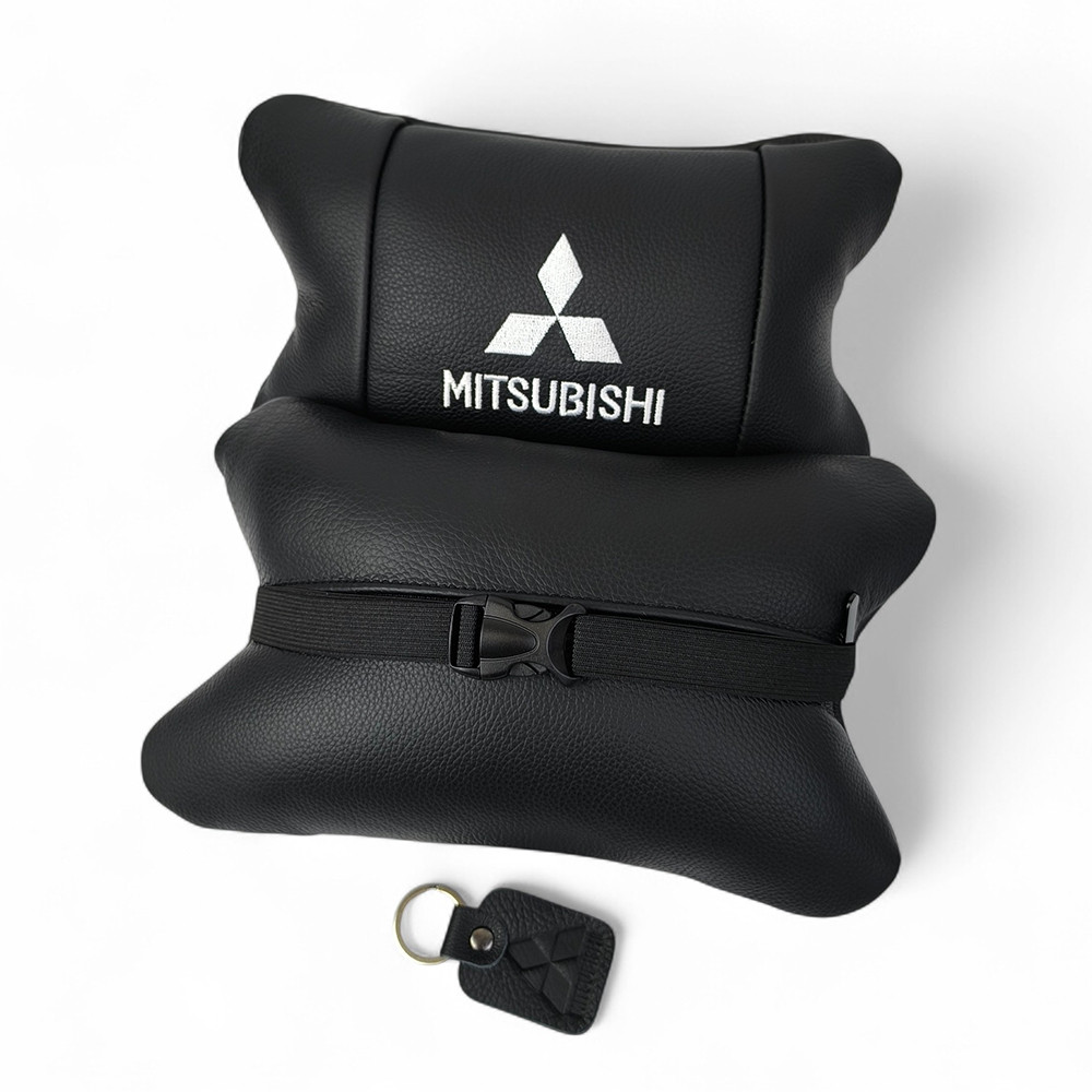Подушка для шеи для водителя Mitsubishi, Подушка на подголовник в авто, Подарок в машину мужчине AW-49 Львов - изображение 4