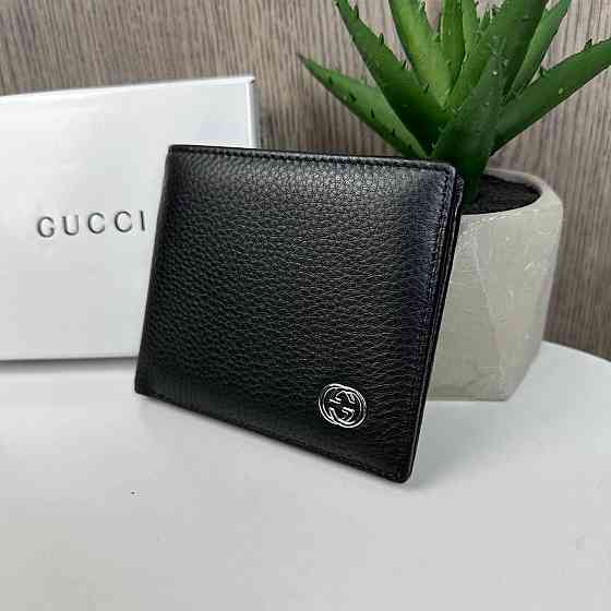 Чоловічий шкіряний гаманець портмоне Gucci люкс якість у коробці ( 29334 ) Харьков