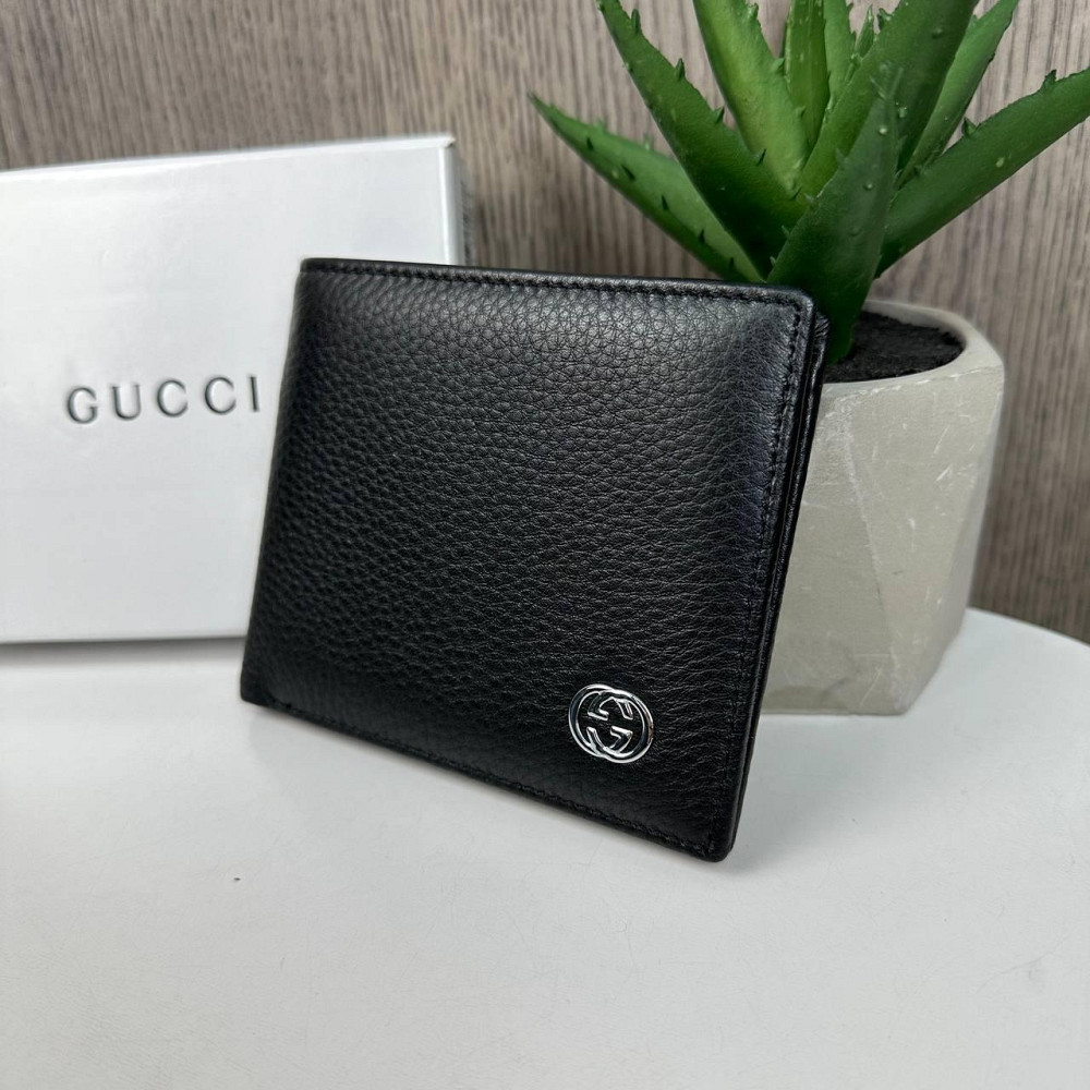 Чоловічий шкіряний гаманець портмоне Gucci люкс якість у коробці ( 29334 ) Харьков - изображение 4