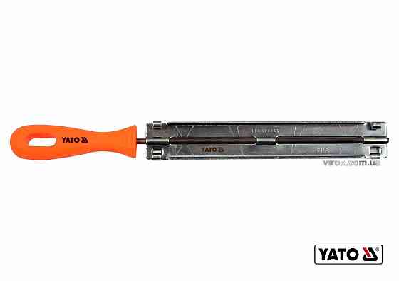 Направляюча з напильником для гостріння ланок ланцюгів YATO : Ø=4 мм, l=250 мм [4/100] Одесса