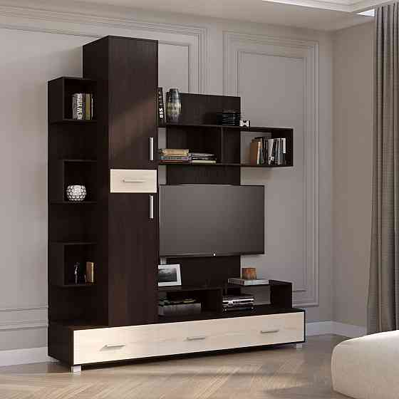 Стенка для гостиной Эверест Бриз венге + дуб молочный (DTM-2246) Львов