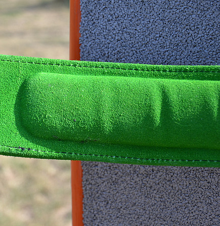 Пояс для важкої атлетики MadMax MFB-302 Quick Release Belt  шкіряний Black/Green M Кам'янське - фото 8