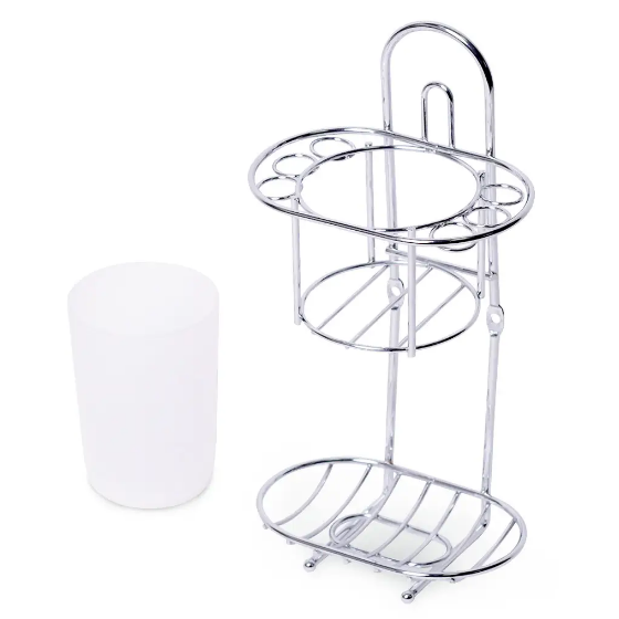 Стакан для зубних щіток 25*13*8см на підставці з мильницею Besser Житомир - изображение 3